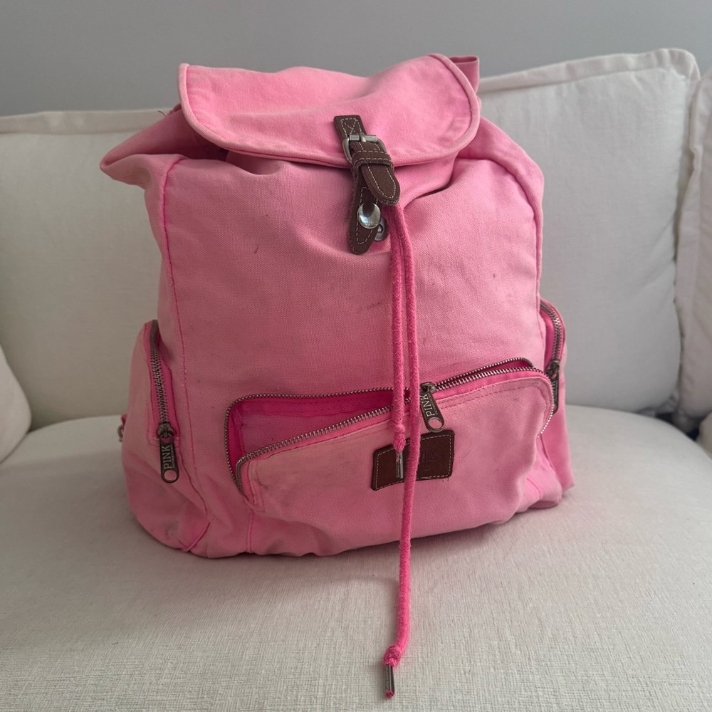 PINK Victoria Secret Canvas Backpack